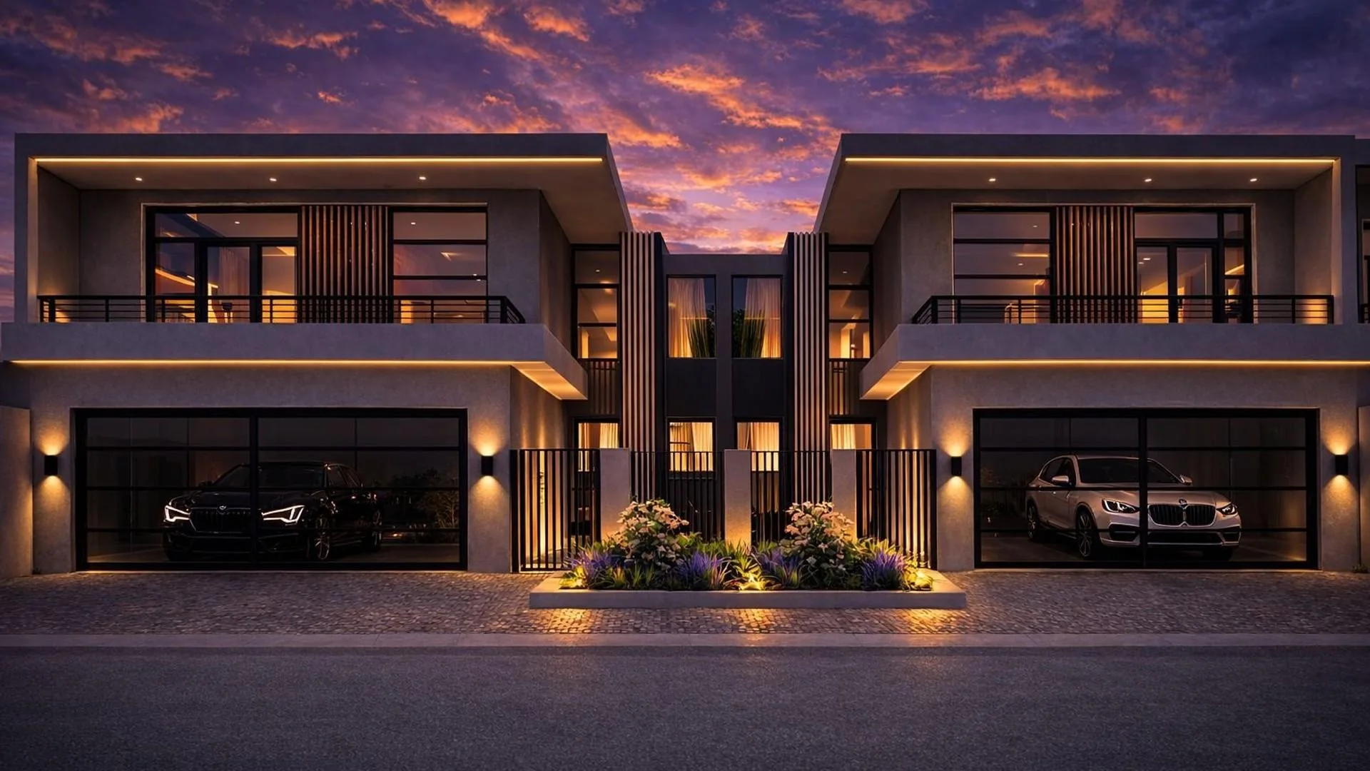 Exterior architecture shown in the Grizdale development listing